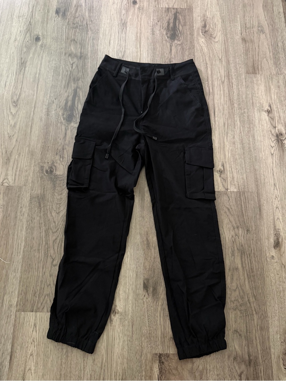 Source Unknown Black Cargo Jogger Jeans